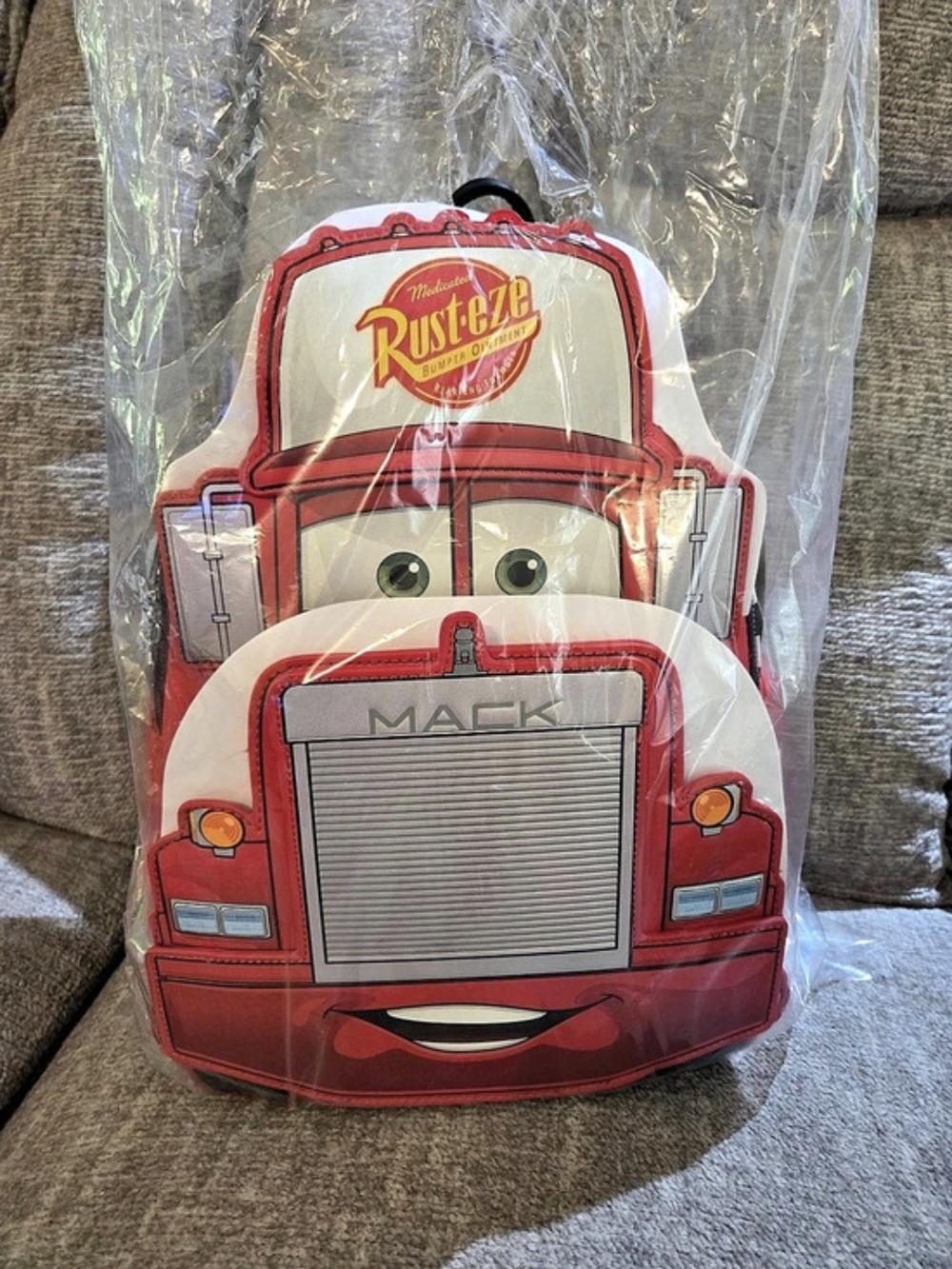 Disney Pixar Lightning McQueen Backpack Red & Black NWT